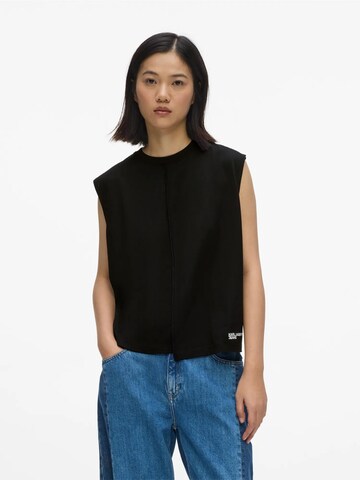 KARL LAGERFELD JEANS Топ в Черный: спереди