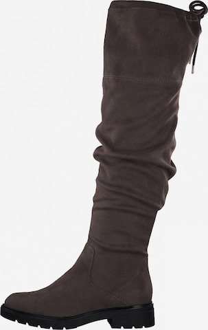 s.Oliver Over the Knee Boots in Grey