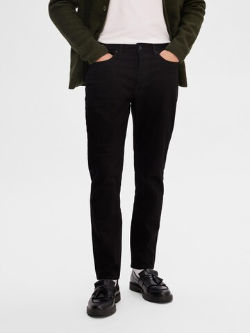 SELECTED HOMME Slimfit Jeans 'TOBY' i svart: framsida