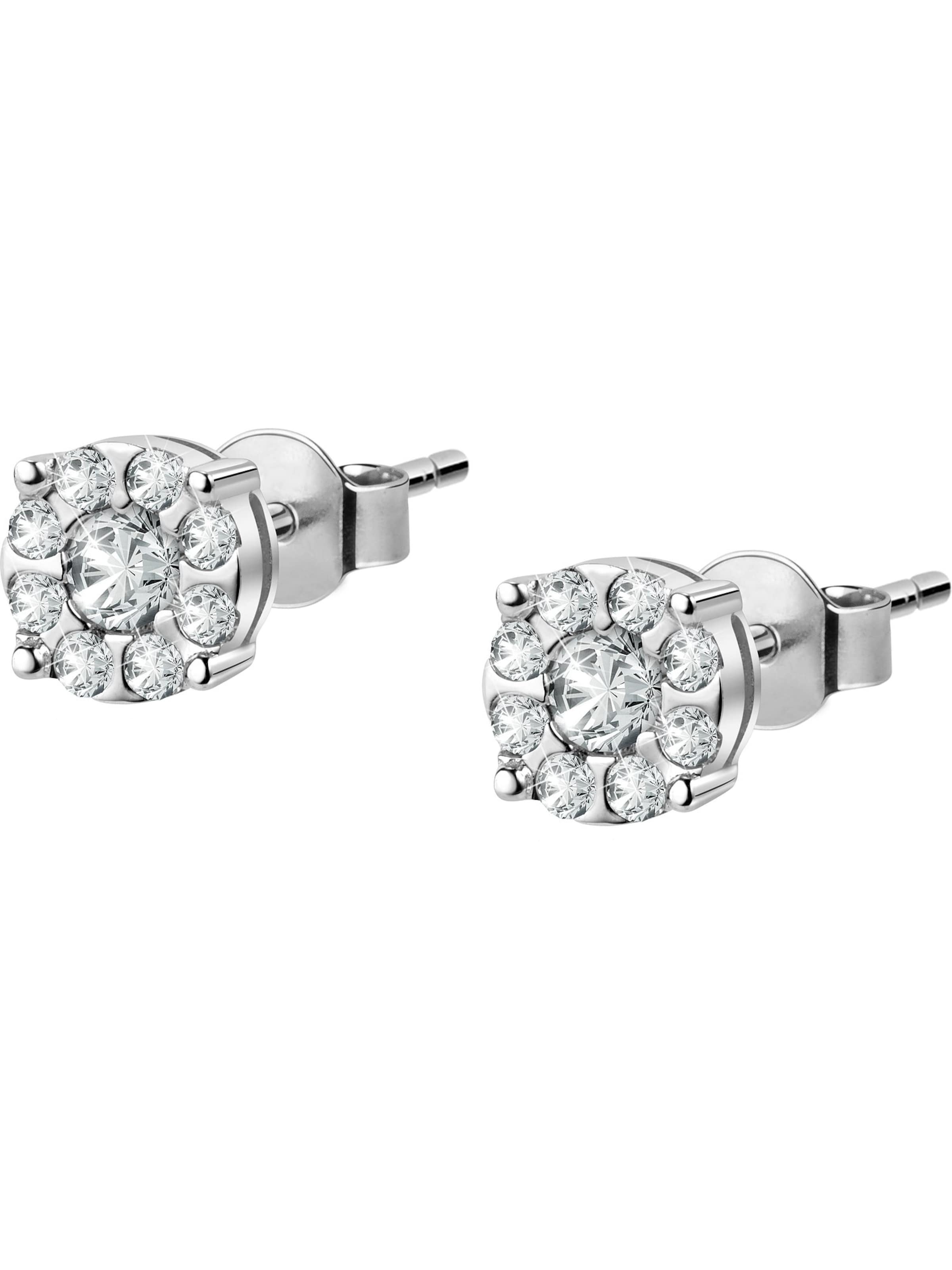 CHRIST Ohrringe in Weiß: Vorderseite