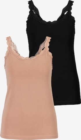 LASCANA Trikó és alsó póló - bézs: elől