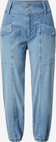 MAC Tapered Cargo Jeans 'RICH KIRA' in Blue: front