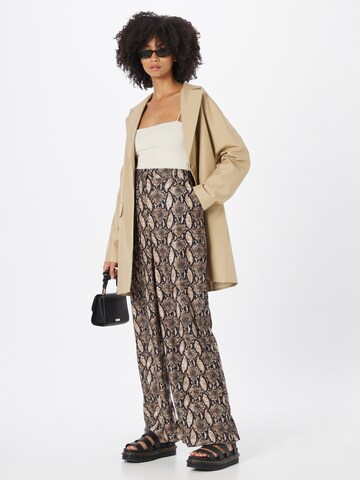 NA-KD Wide leg Pants in Brown