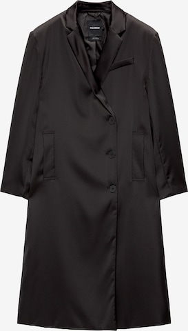 Pull&Bear Płaszcz przejściowy w kolorze czarny: przód