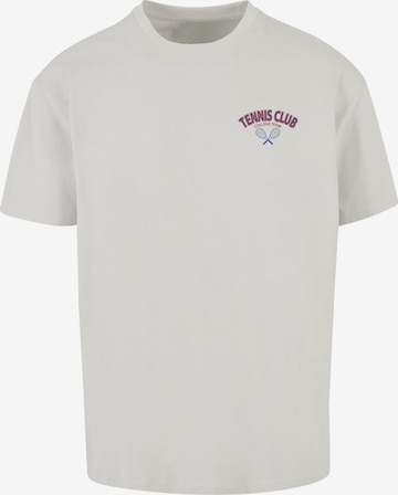 Merchcode T-Shirt 'College Club' in Grau: Vorderseite
