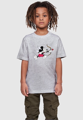 ABSOLUTE CULT Shirt 'Mickey Mouse - Love Cherub' in Grey: front