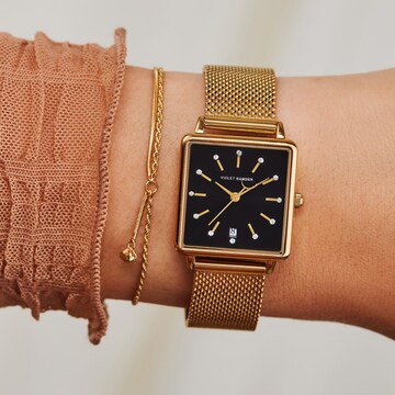 Violet Hamden Analoog horloge in Goud: voorkant