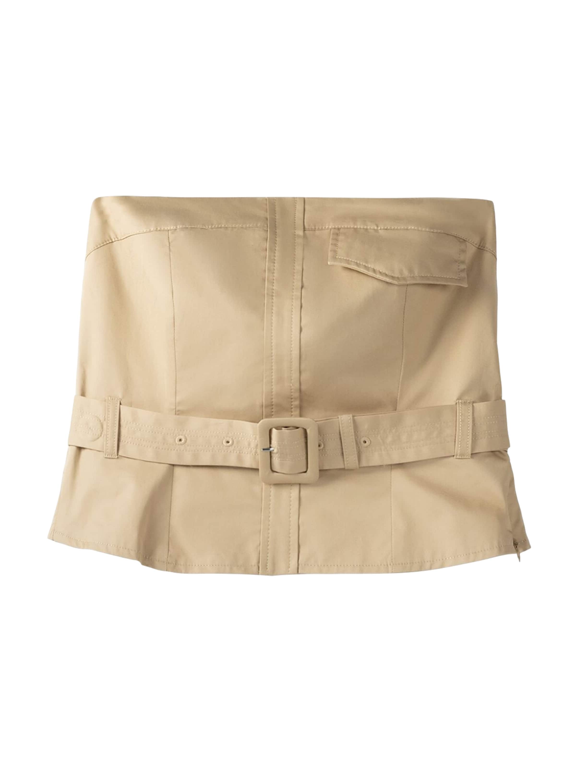 Bershka Top | svetlo rjava barva, Prikaz izdelka