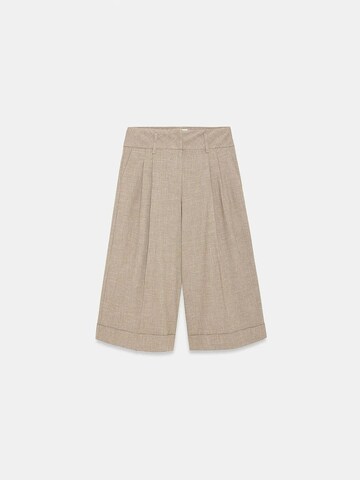 Dilvin Wide leg Broek 'Hose' in Beige: voorkant