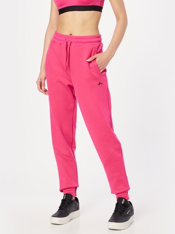 ONLY PLAY Alt kitsenev Spordipüksid 'Serena', värv roosa: eest vaates
