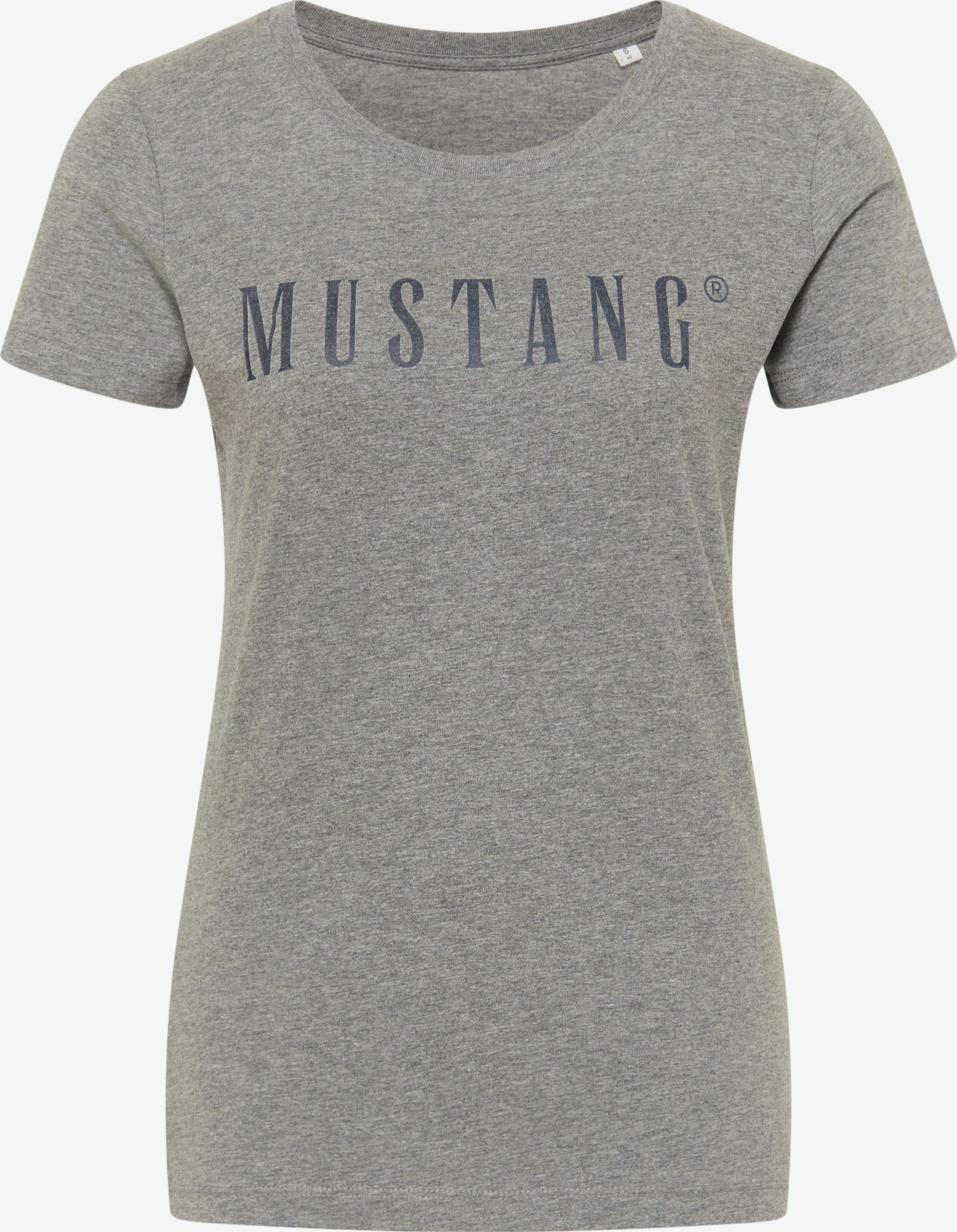MUSTANG T-Shirt in Dunkelgrau, Graumeliert | ABOUT YOU