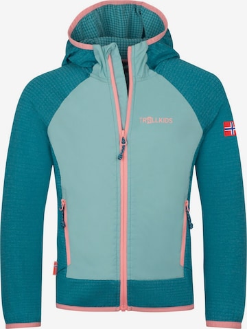 TROLLKIDS Fleece Jacket in Blue: front