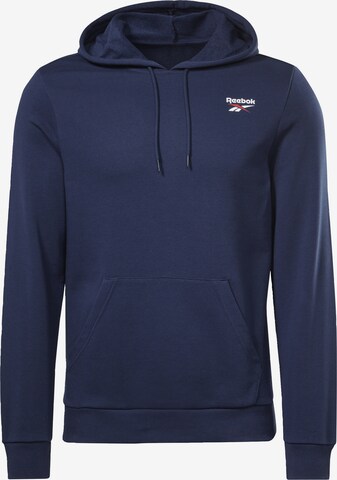 Sweat de sport Reebok en bleu : devant