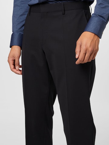 BOSS Black Slim fit Pleated Pants 'H-Genius' in Black