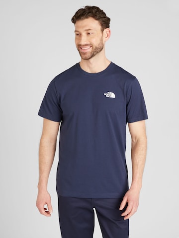 THE NORTH FACE Shirt 'SIMPLE DOME' in Blauw: voorkant