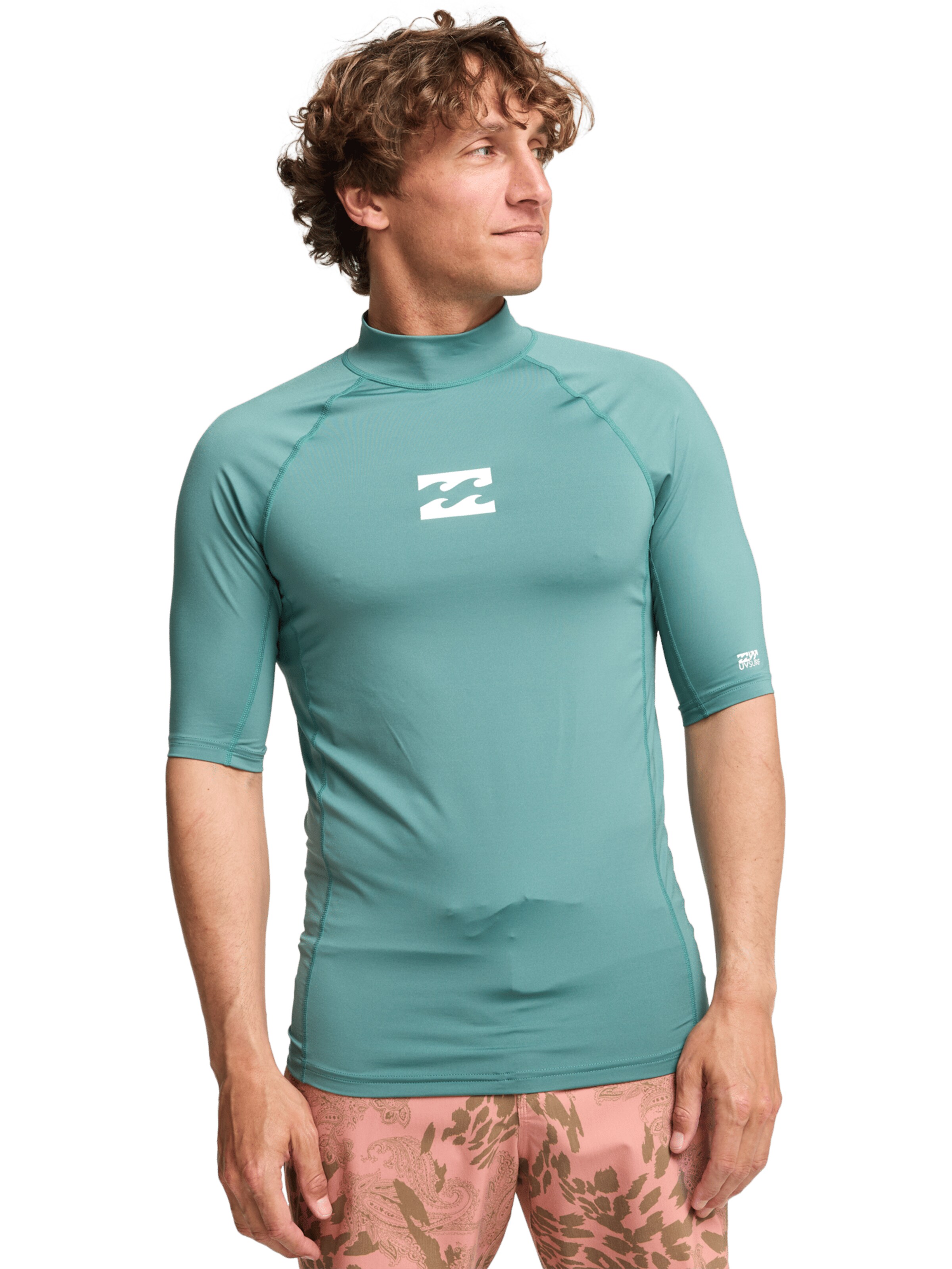 BILLABONG Performance Shirt 'Waves All Day' in Green: front