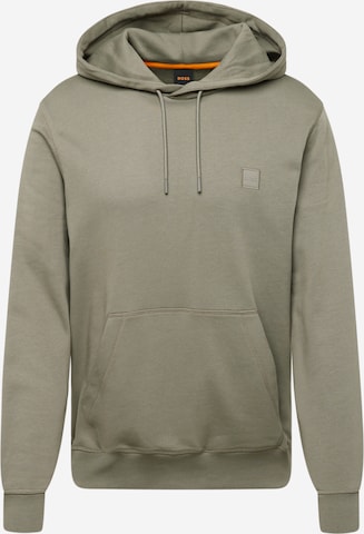 BOSS Свитшот 'Wetalk' в Зеленый: спереди