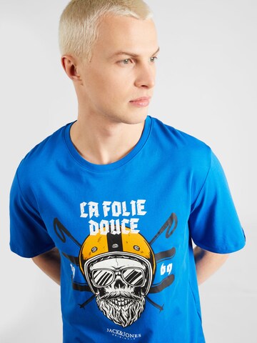 JACK & JONES Μπλουζάκι 'FOLIE' σε μπλε