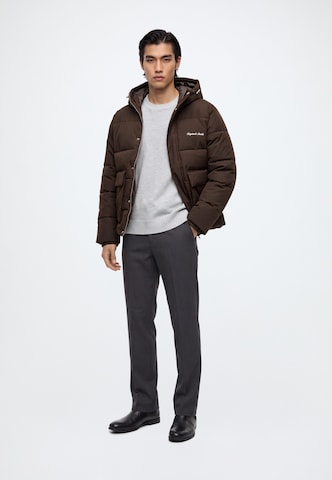 JACK & JONES Зимно яке 'JORNORREBRO' в кафяво: отпред