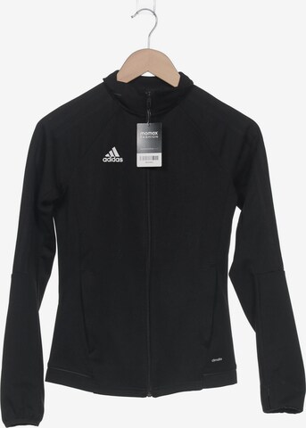ADIDAS PERFORMANCE Sweatshirt & Zip-Up Hoodie in XXS in Black: front