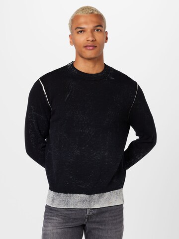 DIESEL Sweater 'LARENCE' in Black: front