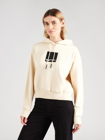 KARL LAGERFELD JEANS Μπλούζα φούτερ σε μπεζ: μπροστά