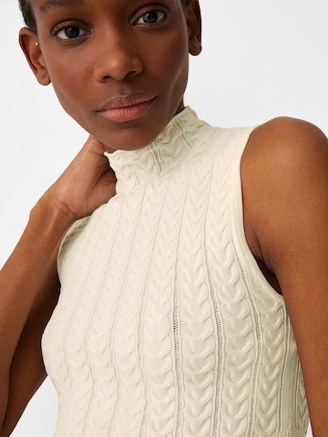 Bershka Knitted Top in Beige