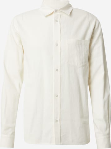 ABOUT YOU x Kevin Trapp Regular fit Button Up Shirt 'Mattis' in White: front