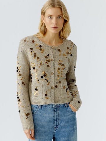 OUI Knit Cardigan in Beige: front