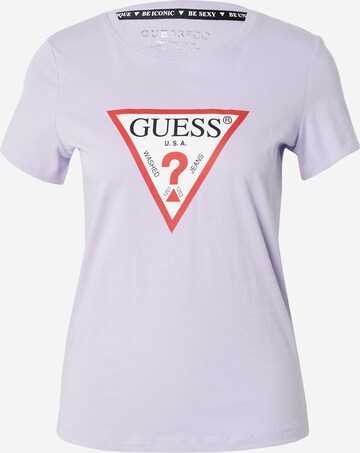 GUESS - Camiseta en lila: frente