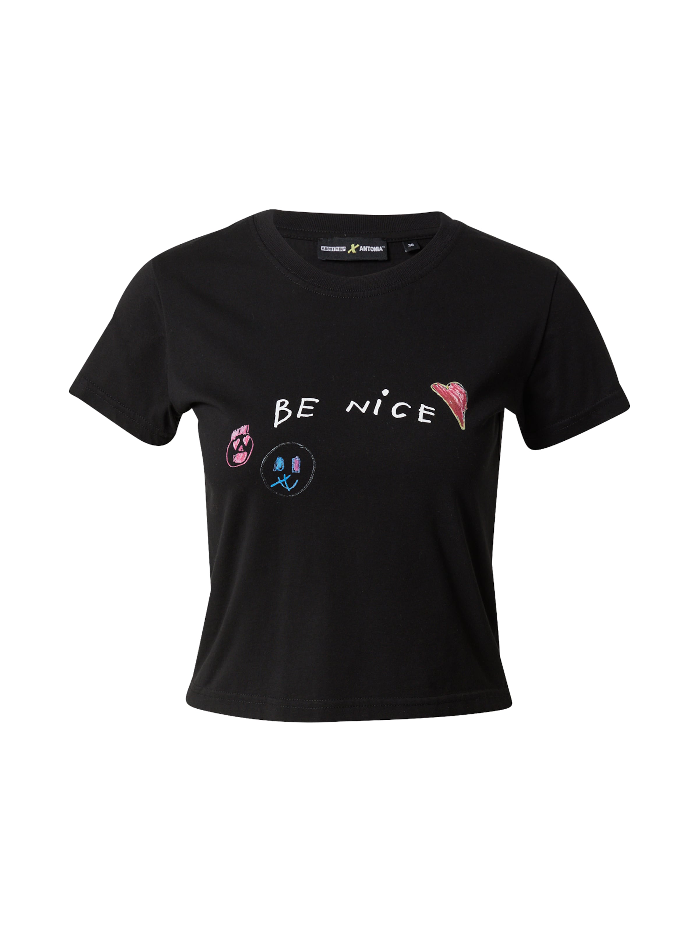 Tricou 'Allie' de la ABOUT YOU x Antonia pe negru: față