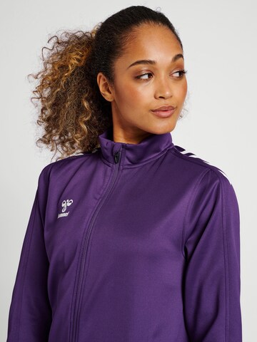 Hummel Sports sweat jacket 'Core' in Purple