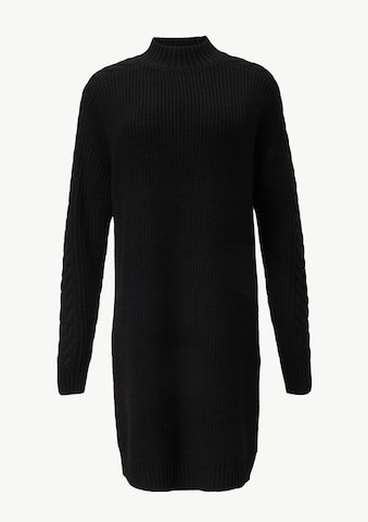 comma casual identity Strickkleid in Schwarz: Vorderseite