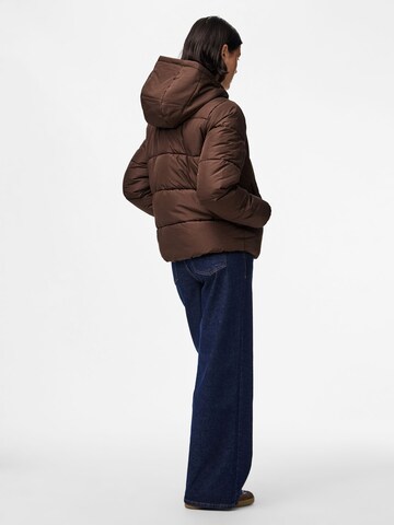 PIECES Winter jacket 'PCBee' in Brown