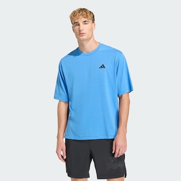 T-Shirt fonctionnel 'ESSENTIALS' ADIDAS PERFORMANCE en bleu : devant