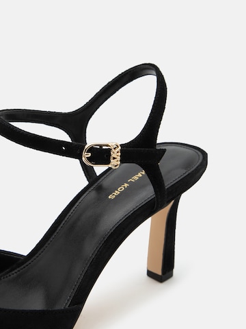MICHAEL Michael Kors Lahtise kannaosaga kontsakingad 'AMARA', värv must