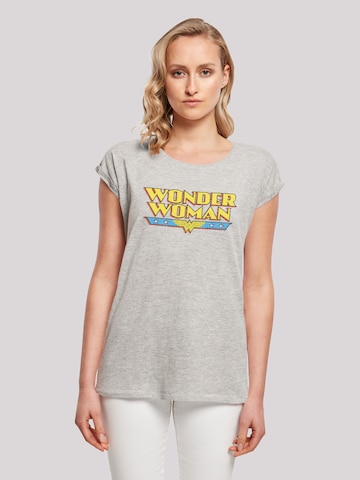 F4NT4STIC T-Shirt 'DC Comics Wonder Woman' in Grau: Vorderseite
