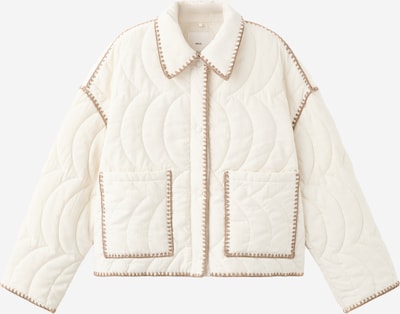 MANGO Jacke 'Zigzag' in S in creme / hellbraun, Produktansicht