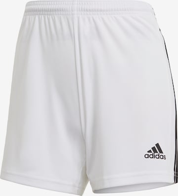 ADIDAS SPORTSWEAR Workout Pants 'Squadra 21' in White: front