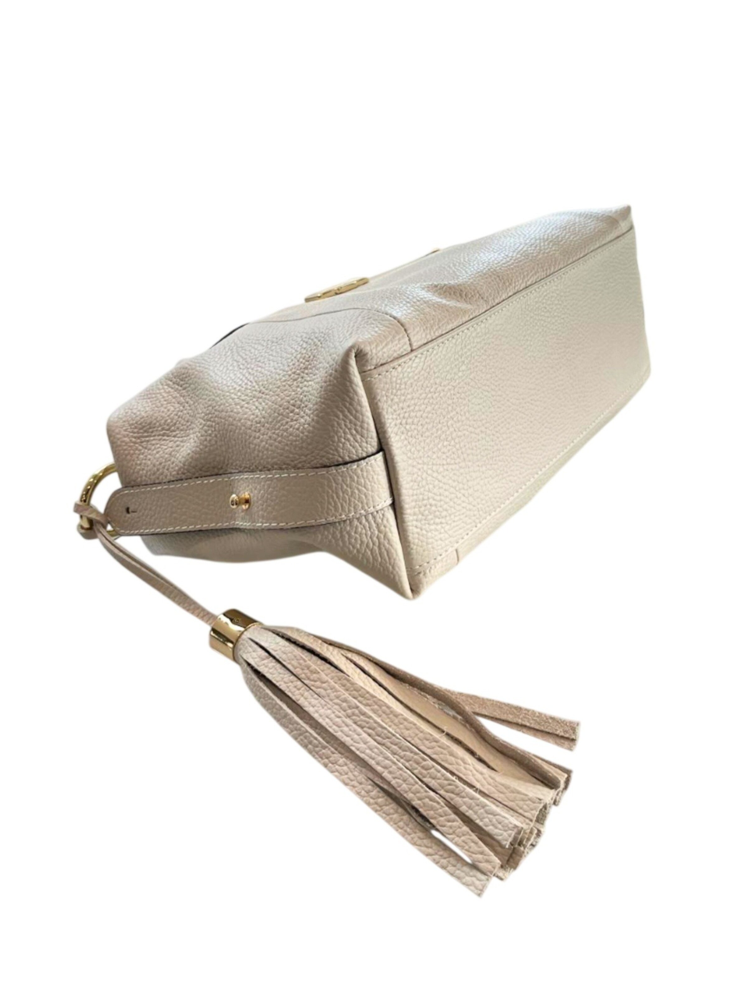 Borsa a mano 'Borsa a Mano Donna Pelle Vacchetta 100% - Modello Lucca Baldinini' di Baldinini Trend in beige