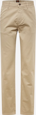 Pantalon chino 'Taber' BOSS Orange en marron : devant