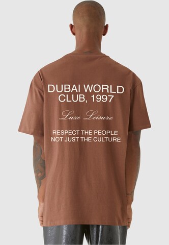 Maglietta 'Dubai World' di 9N1M SENSE in marrone: frontale