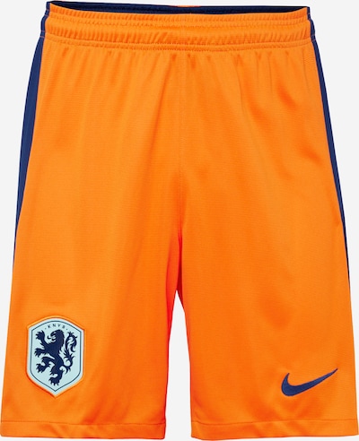 NIKE Sportbyxa i nattblå / ljusblå / orange, Produktvy