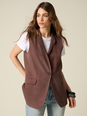 Gilet oltre en marron