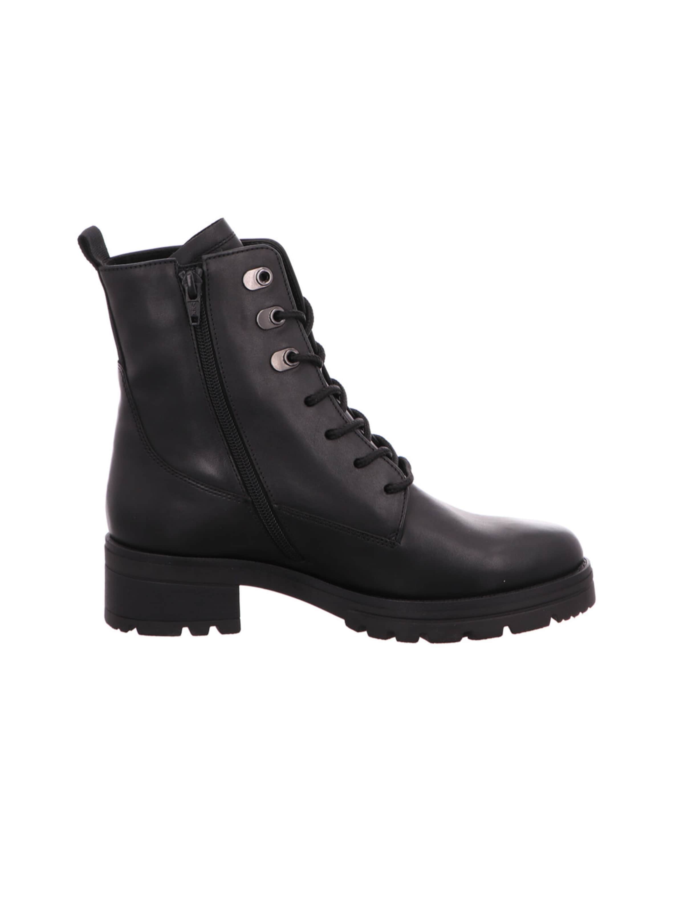 GABOR Lace-Up Boots in Black