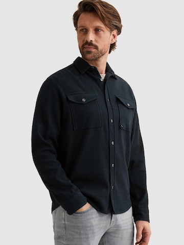 Fit confort Chemise 'Shirt jacket with texture' VANGUARD en bleu