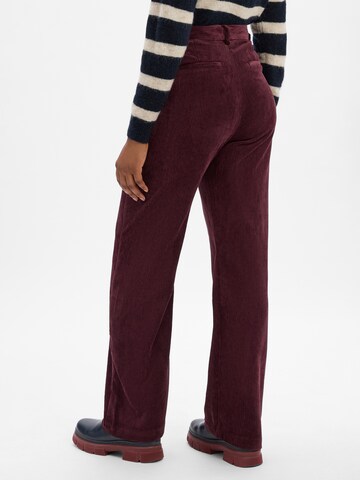 Marie Lund Wide Leg Hose in Rot