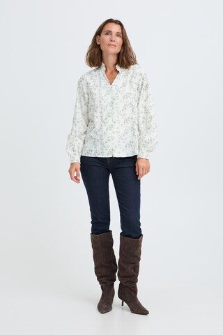 Pulz Bluse 'DEBORAH ' i hvid