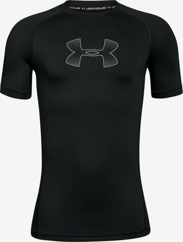 UNDER ARMOUR Funktionstshirt 'Heatgear' in Schwarz: predná strana