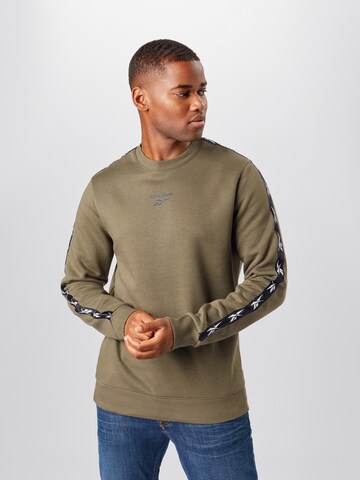 zaļš Reebok Sportiska tipa džemperis: no priekšpuses